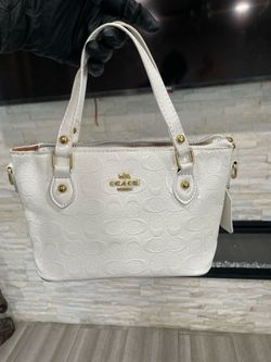 White coach bag
