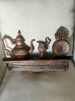 Coppercraft Syroco Teapot Towel rack