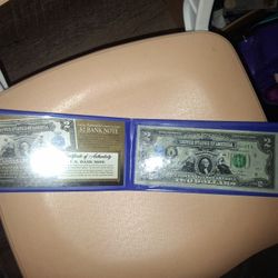 George Washington  Commemorative $2 DOLLAR BILL