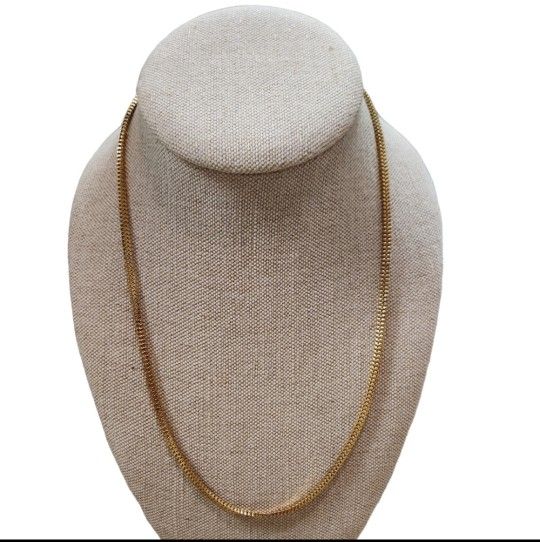 Vintage Gold Toned Link Necklace