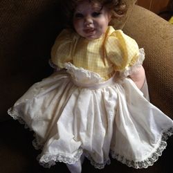 Ceramic Hand Made Doll 