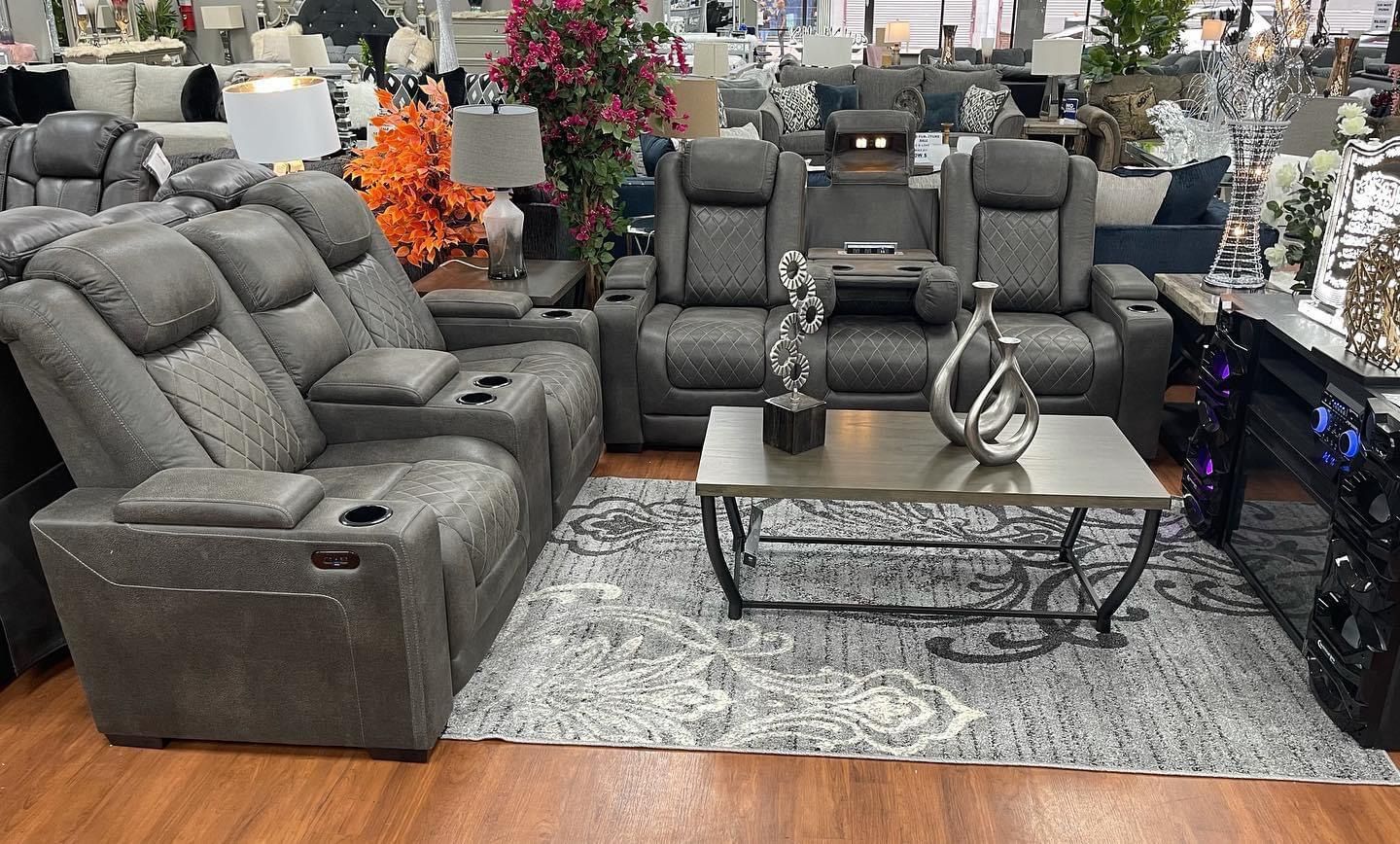 Power Reclining Sofa Or Love Seat In Stock $1299 Each Your Choice