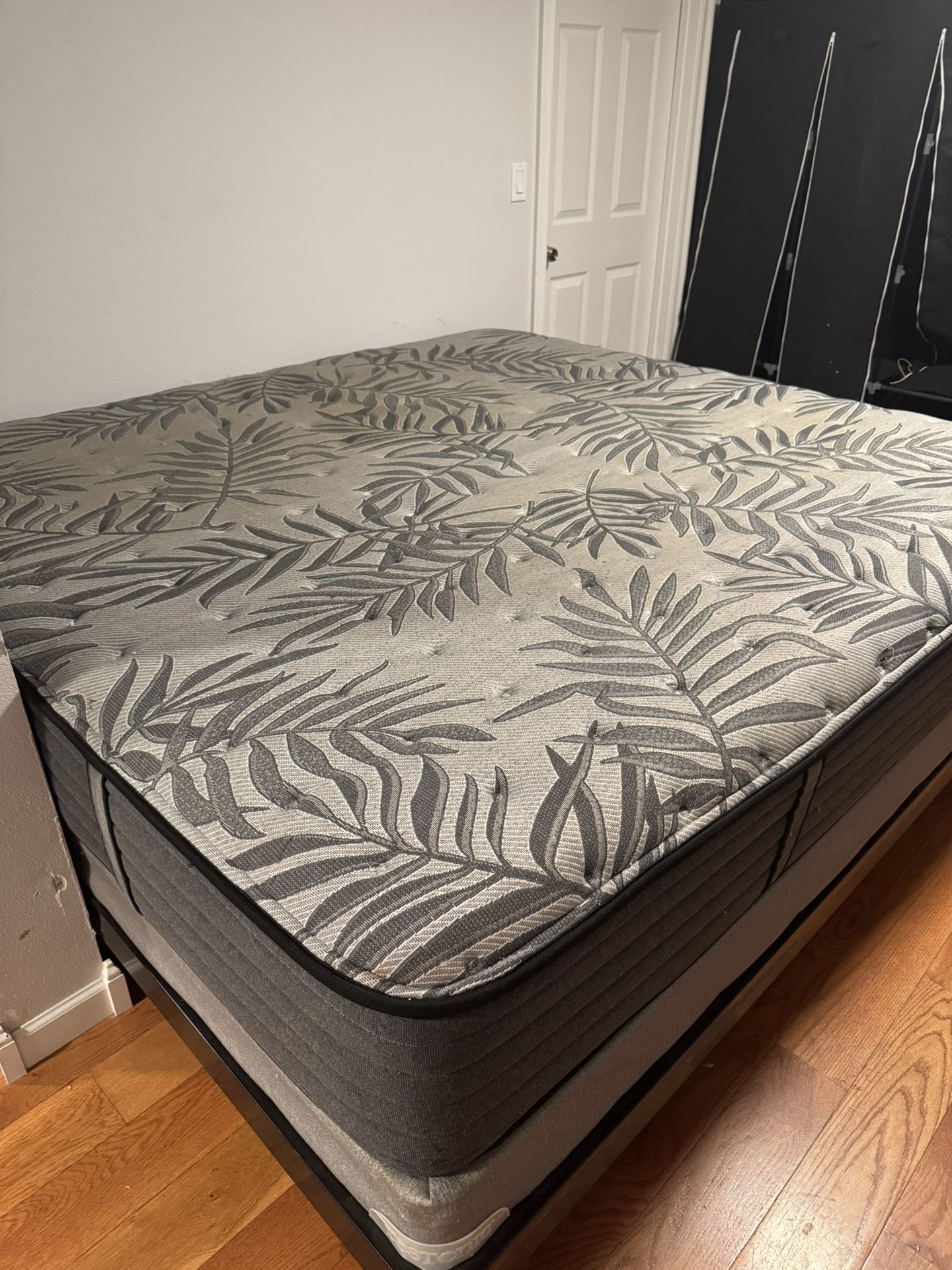 King Size Mattress, Box Spring, And Frame