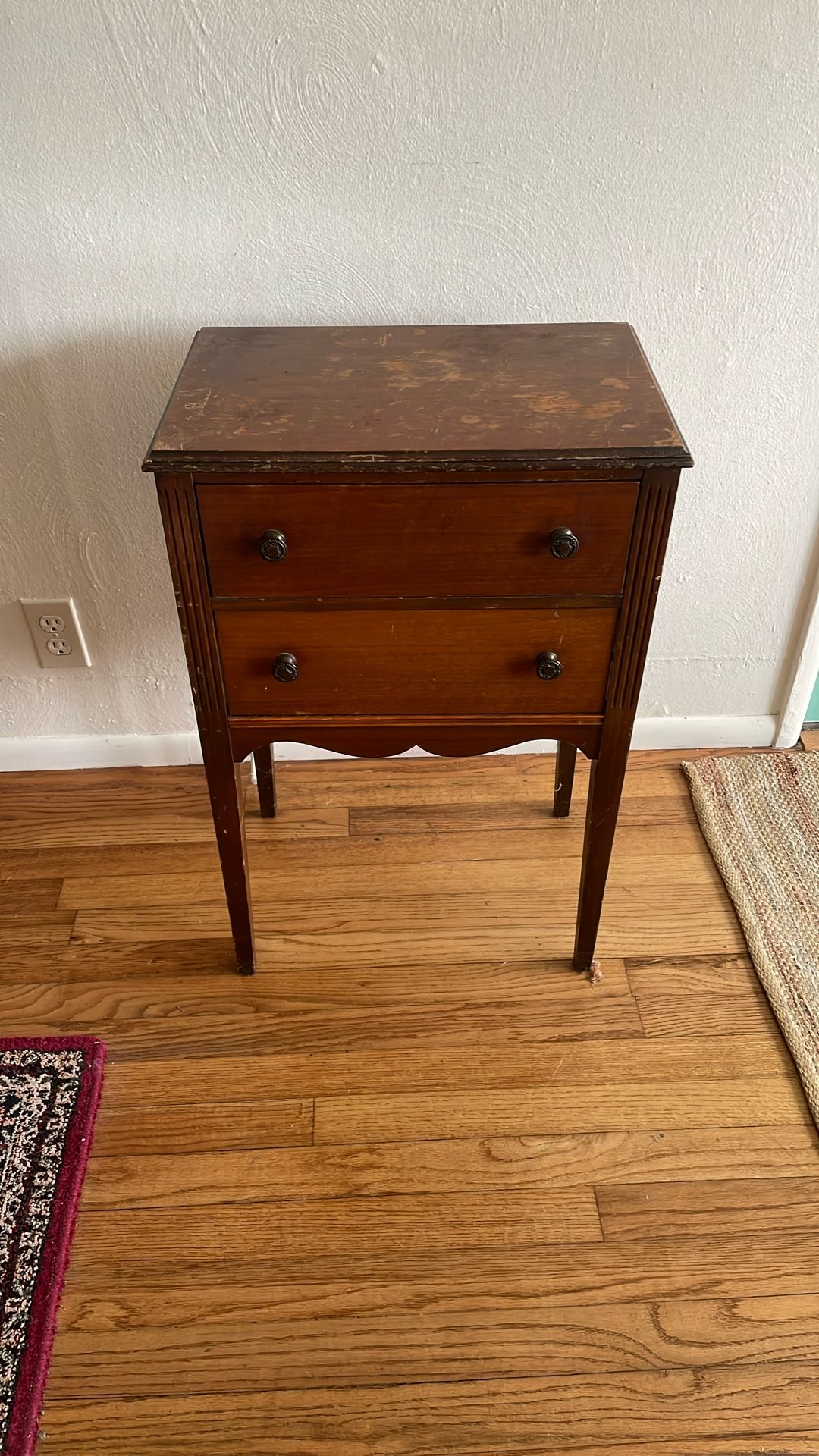 Antique  Sewing Side Table
