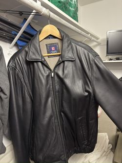 Chaps Leather Jacket Large