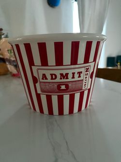 Popcorn bowl ceramic