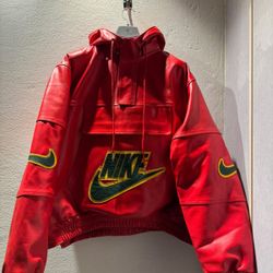 Nike X Supreme Leather Hoodie