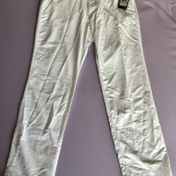 Under Armour Mens 34x32Match Play Straight Golf Pants 1248089 White 34 X 32
