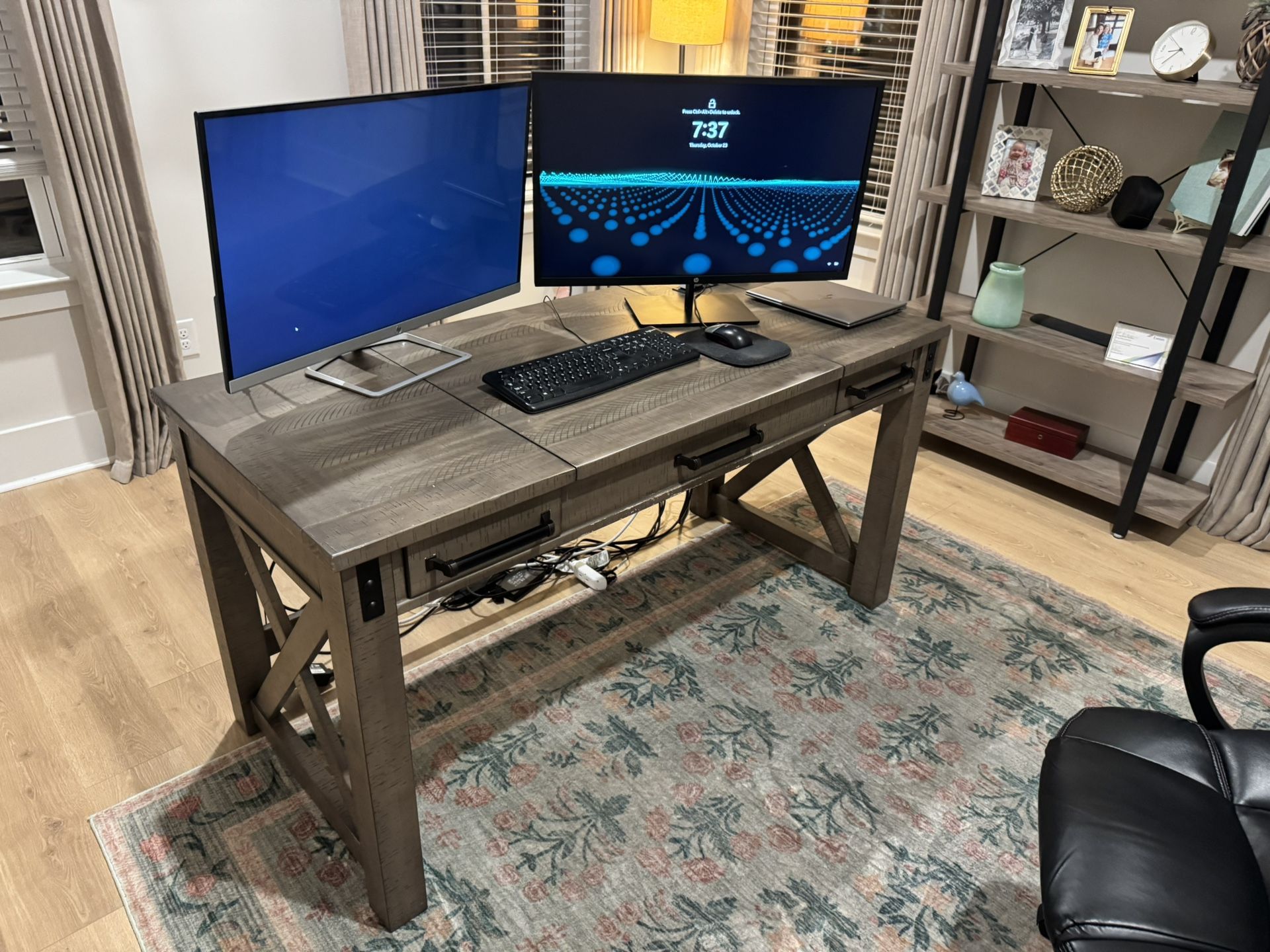 Ashley Furniture Wood Adjustable Lifting Desk