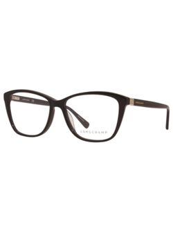 Longchamp LO2659 (001) Black Women's Rectangular Eyeglasses 53-14-140/Demo Lens