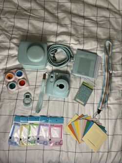Fujiflim Install Mini 9,ICE Blue, w/accessories 