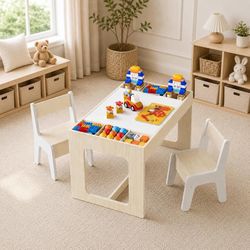 C33 $70  3 in 1 Kids Art Table and Chair Set