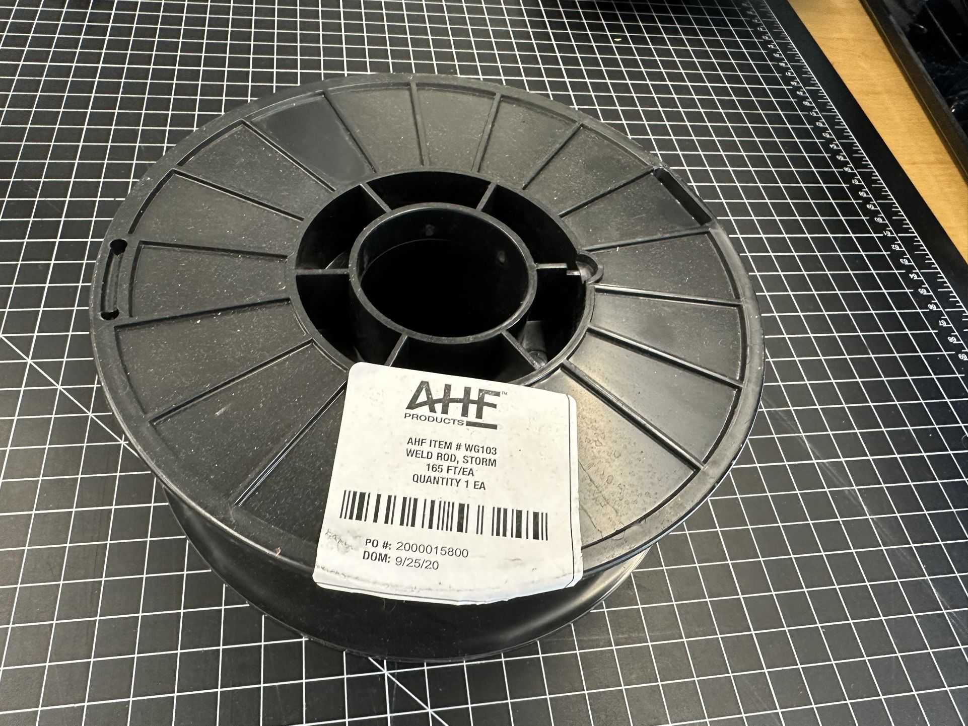 AHF WG103 165Ft. Plastic Weld Rod Reel for PVC Vinyl Floor Tile Seal STORM Tone