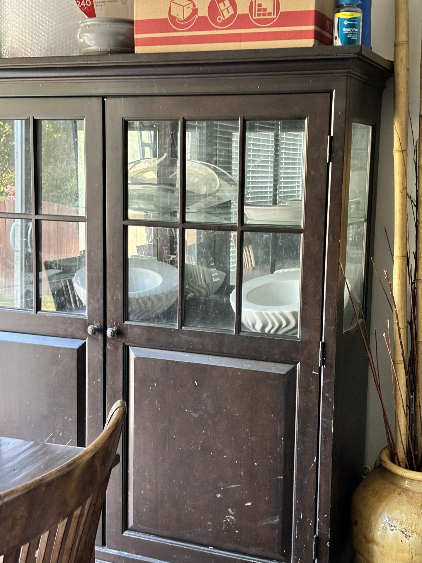 Solid Wood China Cabinet