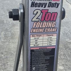Folding Engine Crane And Leveler 2 Ton