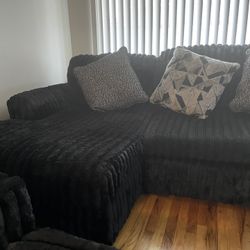 Black Chase Couch Set 