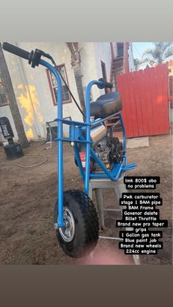 BAM minibike 800$ firm take off my hands