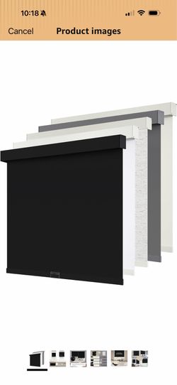 SUNOFF Cordless Blackout Roller Shades Blinds For Windows Free-Stop, Pull Down Room Darkening With Valance, Thermal Insulated Woven Fabric Window Door