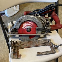 Used Skil saw It works perfect The  base was broken I replaced the base Selling it for $120.00 See More Below 