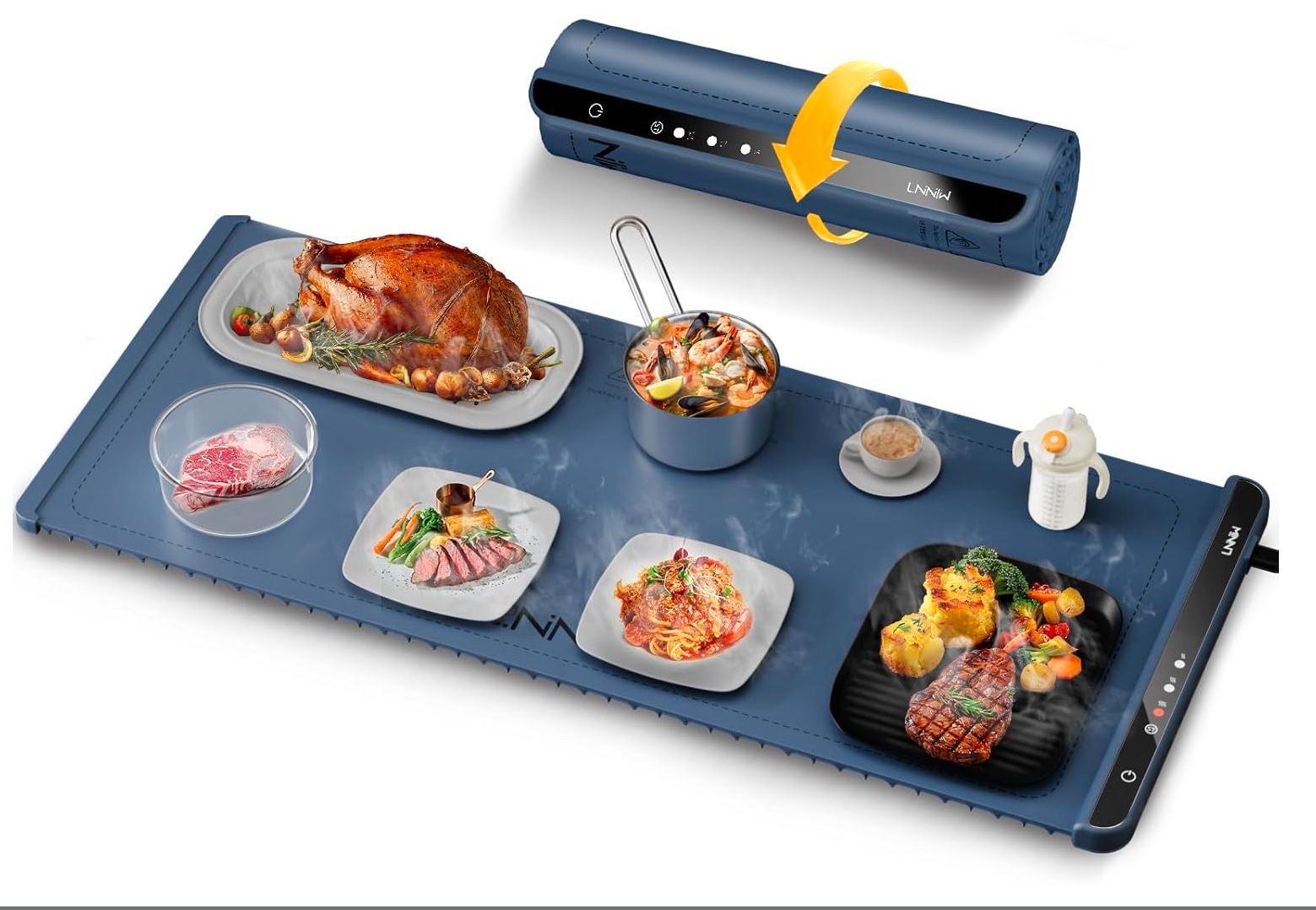 Brand New Extra Large Food Warming Mat, 36x15 Inch Electric Heating Tray