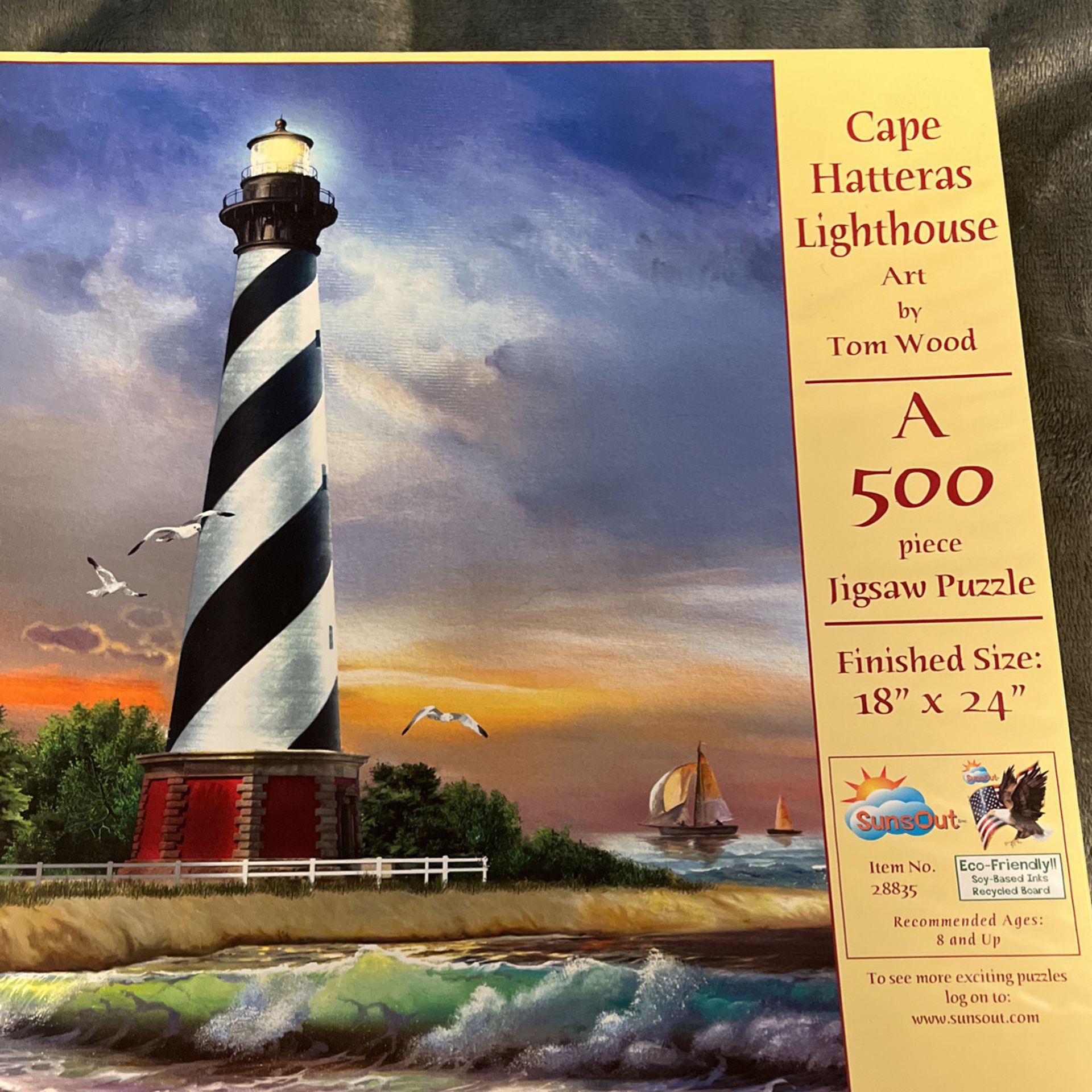 Cape Hatteras Lighthouse Puzzle By Tom Wood- New