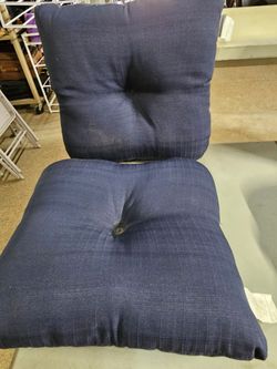 4 cojines azules 18" x 18"