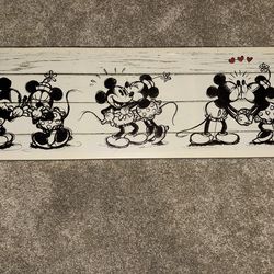 Mickey and Minnie canvas print