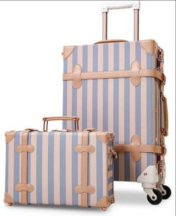 2 PCS Vintage Style Luggage