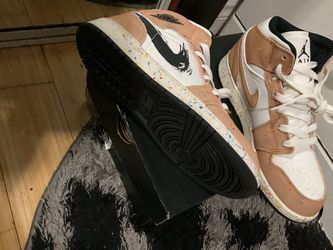 Jordan 1 Mid Brushstroke (GS) 5Y