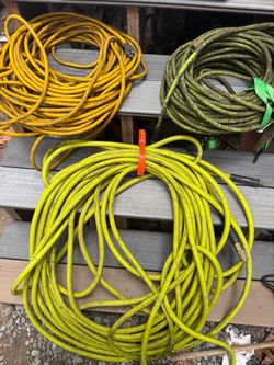 Lot of 3 Hoses – Extension Cord, Garden, Air