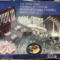 Silverplated Table Ensemble Service For 12