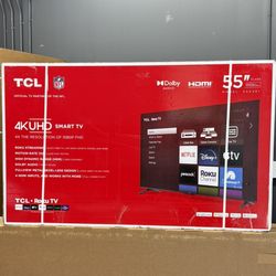 NEW SMART TV BOX TCL 55 INCH 4k UHD 