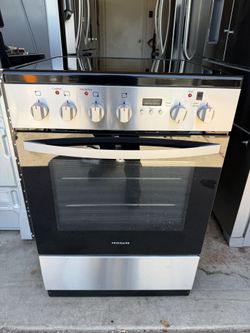 Frigidaire Electric stove stainless steel 24in sliding
