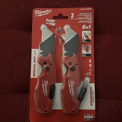 Milwaukee fast back knife pack