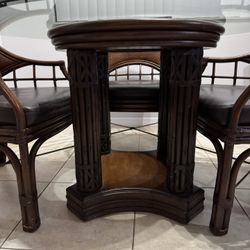 Round Glass Top Dining Room Table