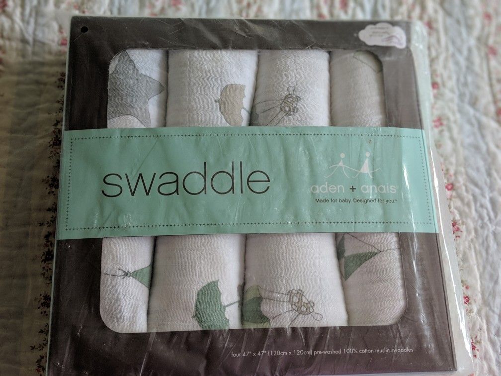 Aden and Anais swaddle blankets