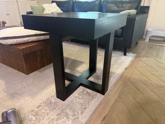 Black side table