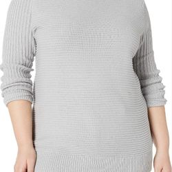 Jessica Simpson Women's Maeve Chic Mock Neck Long Sweater Sz L