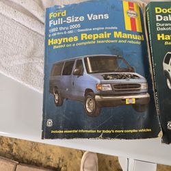 Haynes, manual books for cars. All $50
