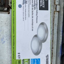 2 LED Ceiling Fixtures 