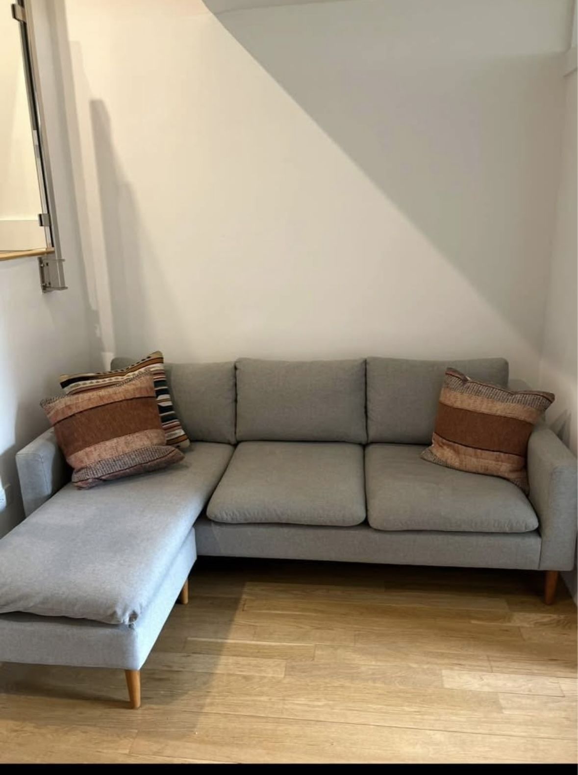 Gray flannel Sectional 