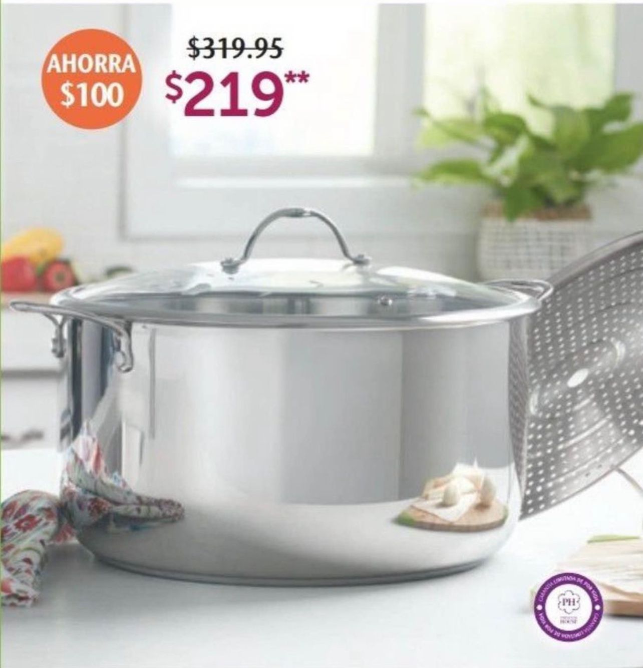 Olla De 15 Qt Con Parrilla Princess House Nueva