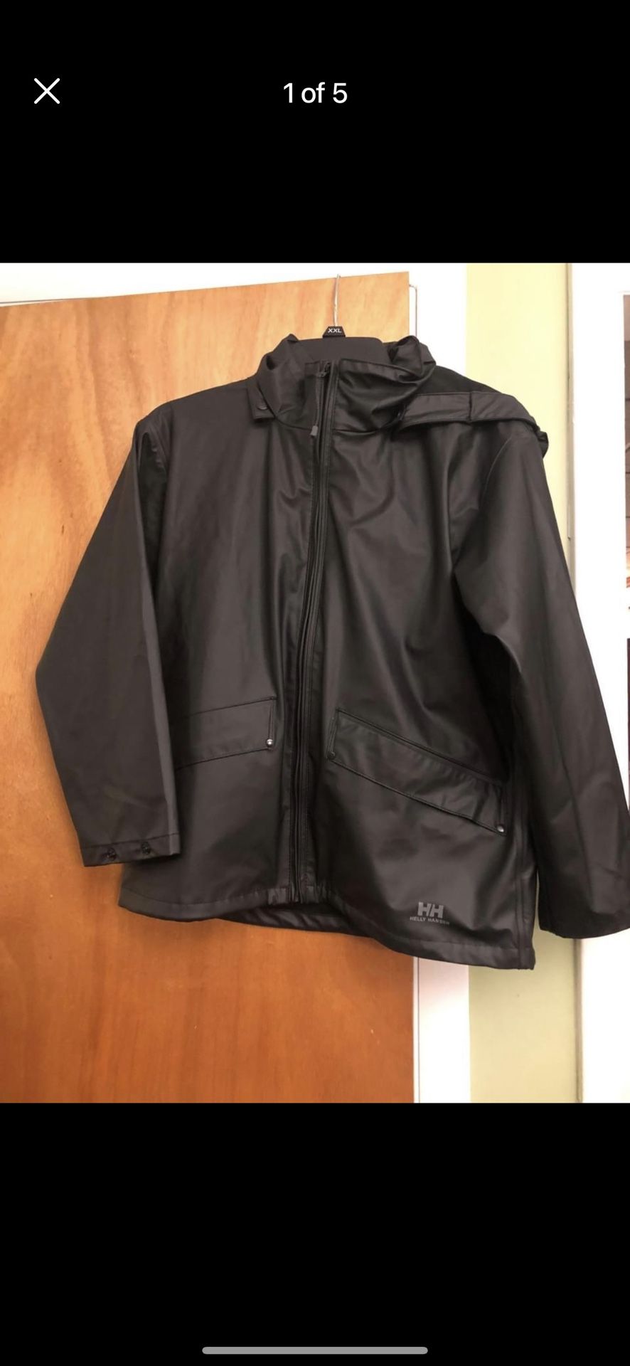 boys helly hansen raincoat size 12