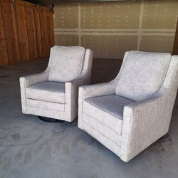 Swivel Glider Accent Chair's ($380 FIRM)