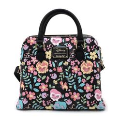 Rare Loungefly Alice In Wonderland Flowers All Over Print Crossbody Bag