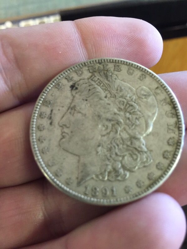 1891 Morgan Silver Dollar XF condition