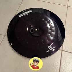 🔥 18” BLACK China Cymbal For Drum Set 
