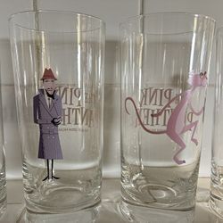 4 Pink Panther Glasses
