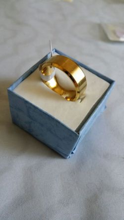 Gold plated man ring(heavy )