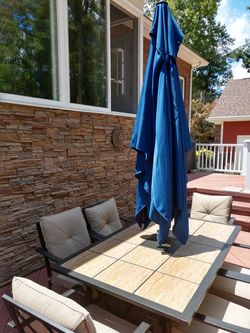 Brand New Used Once Garden Treasures Vinehaven Patio Set Like